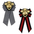 thumbnail image 1 of Xuanheng Pack de 2 Broche Tricotée à l'Arc, Cravate Cravate à Col, Robe Chemise Broche Formelle pour, 1 of 8