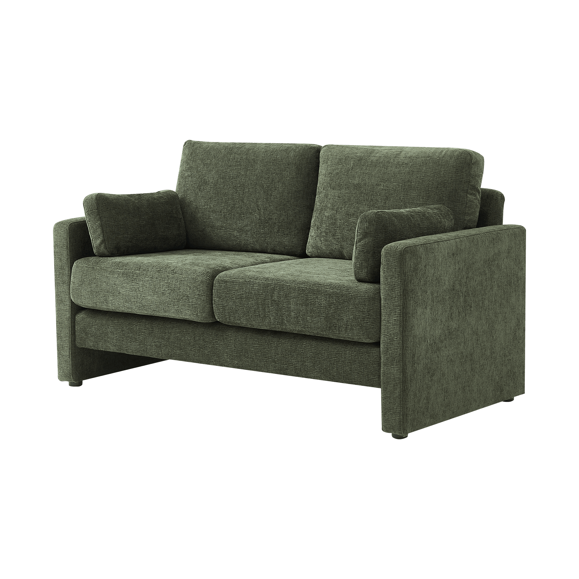 Gewnee 58.66'' Modern LoveSeat, 2-seat Chenille sofa Mid Century for Living Room and Small Spaces,