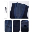 thumbnail image 4 of Beauty-Emily Men's 3-Piece Suit Set with Gold Accents – Blazer, Vest & Pants with Dust Bag, Formal Outfit for Wedding, Business & Gala, 4 of 9