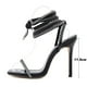 thumbnail image 5 of Moda mujer nuevos zapatos tacón alto correa de cuerda sandalias sandalias de diamantes de imitación Wmkox8yii shjk1788, 5 of 6