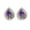 Purple, variant on Lona Teardrop Pear purple Cz Stud Earrings Women Ginger Lyne Collection
