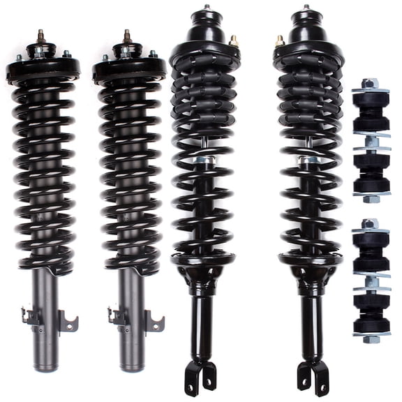 cciyu Struts Complete Struts Front and Rear Complete Struts Assembly Stabilizer Bar Link Kit Fits for 1994-1997 for Honda for Accord 171989 171286L 171286R K90122 Quick Struts Assembly 6PCS