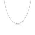 thumbnail image 1 of JeenMata Collar de Cadena Rolo Plana de Plata Esterlina de 2 mm y 18 Pulgadas en Color Blanco: Uso Diario para Hombres y Mujeres, 1 of 7