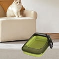 thumbnail image 1 of BELOVING Cat Litter Box Heighten Cat Toilet for Small Medium Large Cats Small Animals green, 1 of 10
