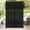 Horizontal stripes-Black, variant on Trilenars 3-Panel Outdoor Divider,Metal Privacy Screen,Outdoor Privacy Screens,Decorative Fence for Patio Lawn Garden Deck Balcony,With Hook- 72" H x 47" W,Black-HA22