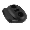 thumbnail image 2 of Uxcell 4 Pcs Dual Hole Cord Lock Black for Clothing Backpack Rope, 2 of 5
