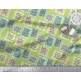 thumbnail image 2 of Soimoi Green Georgette Viscose Fabric Motivational Quotes Text Fabric Prints By Yard 42 Inch Wide, 2 of 3