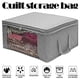 thumbnail image 3 of Organizador De Bolsa De Almacenamiento De Ropa Con Asa Para Edredones, Mantas, Ropa De Cama, Plegable, Con Cierre De Cremallera, Ventana Transparente Cateissary HA017278-00, 3 of 7