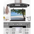 thumbnail image 4 of Large Induction Cooktop Protector Mat Coastal Beach Stove Top Covers for Electric Stove, Summer Ocean Sea Modern Palm Coconut Tree Decorative Stove Burner Cover Mats, Glass Top Stove Cover, 4 of 7