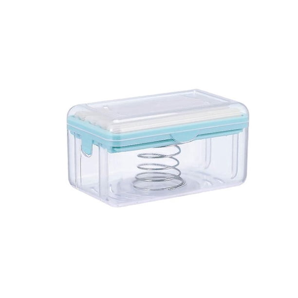 Caja de jabón multifuncional, rodillo de espuma/dispensador de agujeros de drenaje, soporte para barra de jabón de espuma con resorte, dispositivo de lavado de manos para encimera familiar d