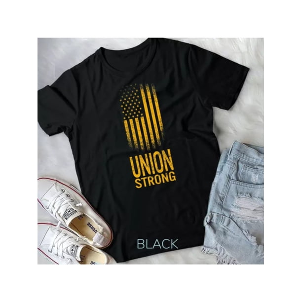MEN WOMEN Vintage Tee Hot trending Union Strong Fist Proud Labor Workers September First T-Shirt - Birthday Gifts