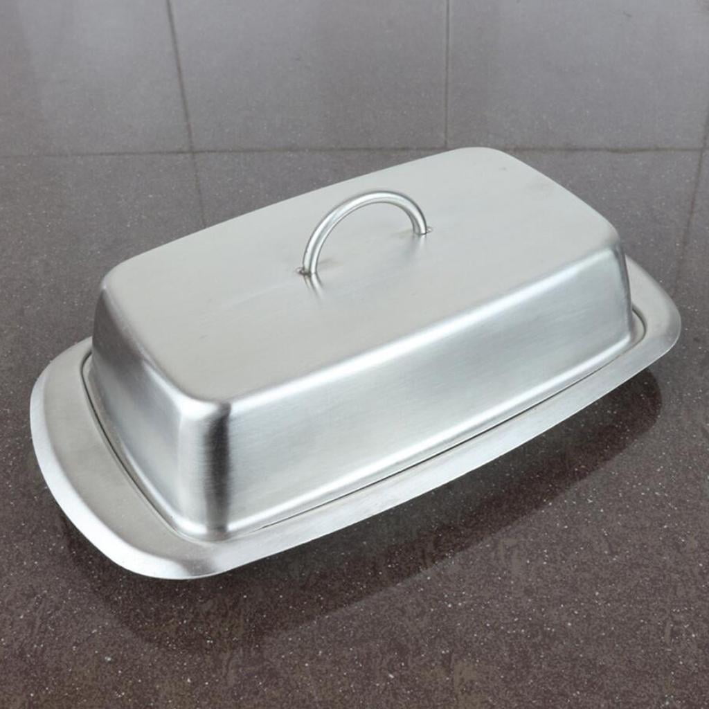Details about   Kitchen Craft Traditional Stainless Steel Covered Butter Dish Lid with Knob-02 