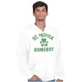 thumbnail image 3 of Funny Irish St. Patrick is My Homeboy Zip Up Hoodie Men's Women's Brisco Brands S, 3 of 6