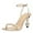 Gold, variant on Women Gorgeous Pearl High Heels Sandals Square Open Toe Ankle Strap with Rhinestones Buckle Pump Bridal Wedding Dressy Shoes Size 10 Green