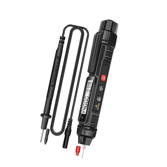 Wire 2in1 Electric Test Pen Digital Multimeter Professional Voltage Current Resistance Measurement Test Meter Live Wire Recognition Data-hold LCD Display Tester