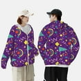 thumbnail image 6 of Kll Retro 80s Style Print Men'S Women’s Upf 50+ Sun Protection Outdoor Hoodie Jacket Long Sleeve Fishing Hiking Performance Shirt- Xx-Large, 6 of 8