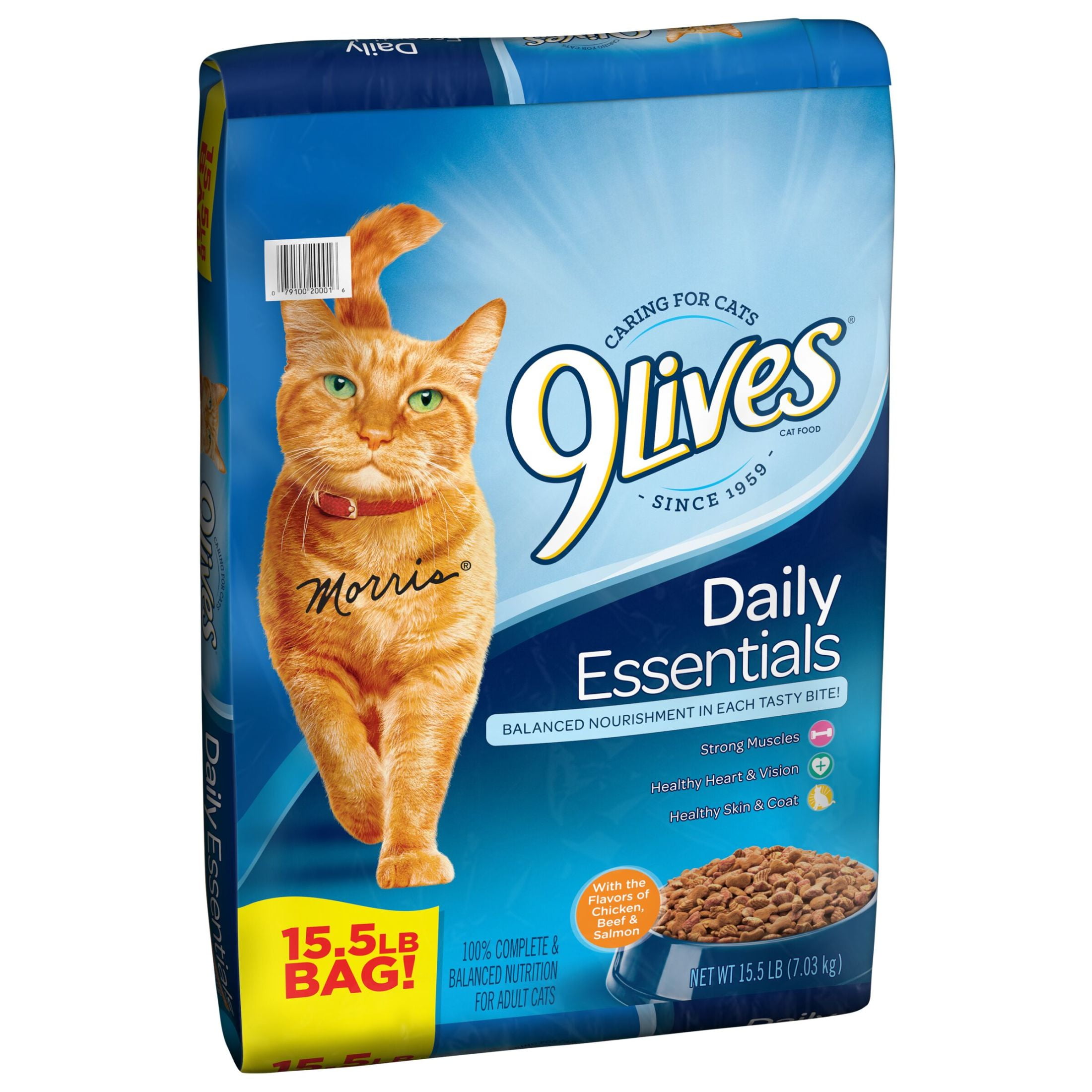(3 pack) 9Lives Daily Essentials Dry Cat Food, 15.5 lb. Bag
