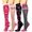 Pink, variant on 4 Pairs Copper Compression Socks for Women & Men Circulation 15-20 mmhg - Better Blood Flow, Swelling, Best Support for Medical, Running, Nursing