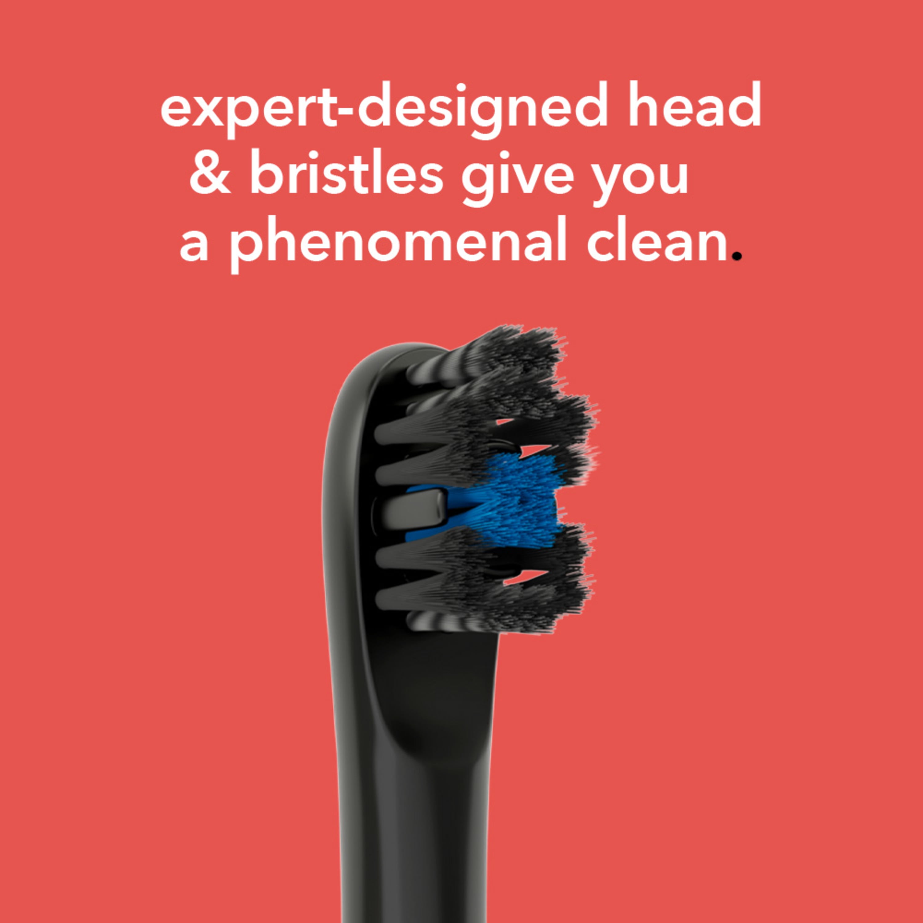 hum by Colgate Replacement Toothbrush Heads, Black, 2 Count