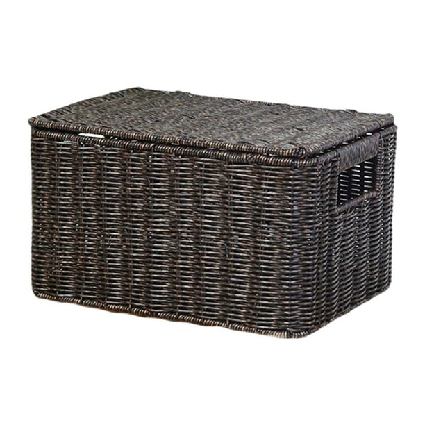 Caja de almacenamiento con tapa, cesta organizadora de artículos diversos para armario, dormitorio y hogar. SG