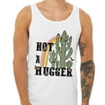thumbnail image 2 of Not a Hugger Tank Top Unisex Large White, 2 of 5