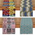 thumbnail image 2 of Geometric Style Table Flag Abstract Mashup Table Runner Holiday Party Alphabet Art Home Kitchen Tablets Aesthetically Decorated, 2 of 4