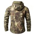 thumbnail image 3 of Hsovts Mens Military Camouflage Tactical Softshell Hooded Jackets Waterproof Windbreaker Fleece Lined Coat Outdoor Work Winter Men Jacket Bronze 5xL, 3 of 3