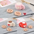 thumbnail image 3 of 3 Pcs/Set DIY Baby Wool Felt Milk Tea Cup+Cookies Decorations Newborn Photography Props Infant Photo Shooting Accessories Home Party Ornaments, 3 of 12