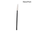 thumbnail image 4 of Linyer 50 Pieces Eyelash Brush One-Off Mascara Wands Makeup Brushes Excellent Workmanship Cosmetic Accessories for Extensions Black rod white brus, 4 of 4