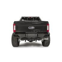 Fab Fours FS17-E4151-1 Vengeance Rear Bumper; 2 Stage Black Powder Coated; w/Sensors; Fits select: 2017-2022 FORD F250, 2019-2020 FORD F350