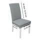 thumbnail image 4 of Funda para silla de comedor funda para silla extraíble de gran elasticidad funda protectora para asiento de silla lavable rombo Jacquard, 4 of 8