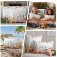 thumbnail image 5 of Fall Flowers Outdoor Waterproof Pillow Covers, Country Autumn Leaves Thanksgiving Plant Decorative Square Throw Pillowcase Sofa Cushion Sham for Patio/Couch/Chair, 16"x16" 2 Pack, 5 of 8