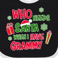 thumbnail image 4 of Inktastic Who Needs Santa when I Have Grammy Boys or Girls Baby Bib, 4 of 4
