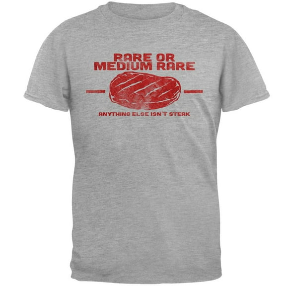 Steak Rare of Medium Rare Mens Soft T Shirt