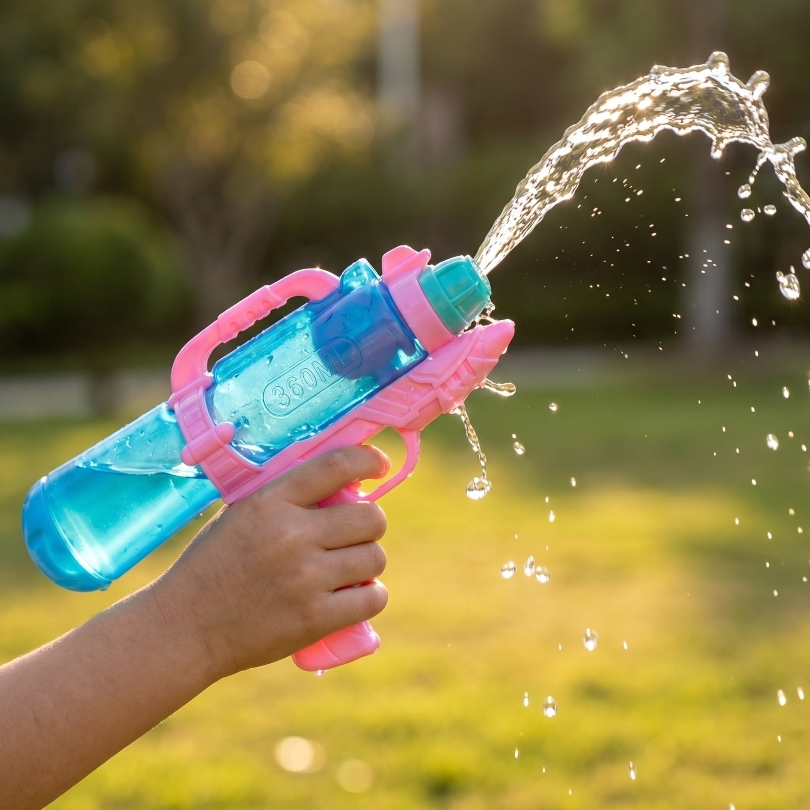 Compact Kids Water Gun Toy Small Handheld Spray Gun for Outdoor Summer Play Fun for Boys Girls 3-8 Years, Lightweight Portable Design for Beach Pool Backyard Games