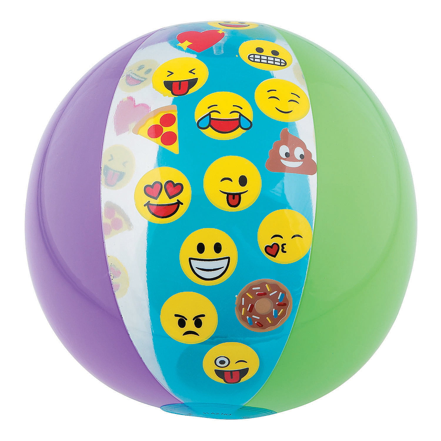 Emoji Printed Large Beach Balls 1 Pc Toys 1 Piece