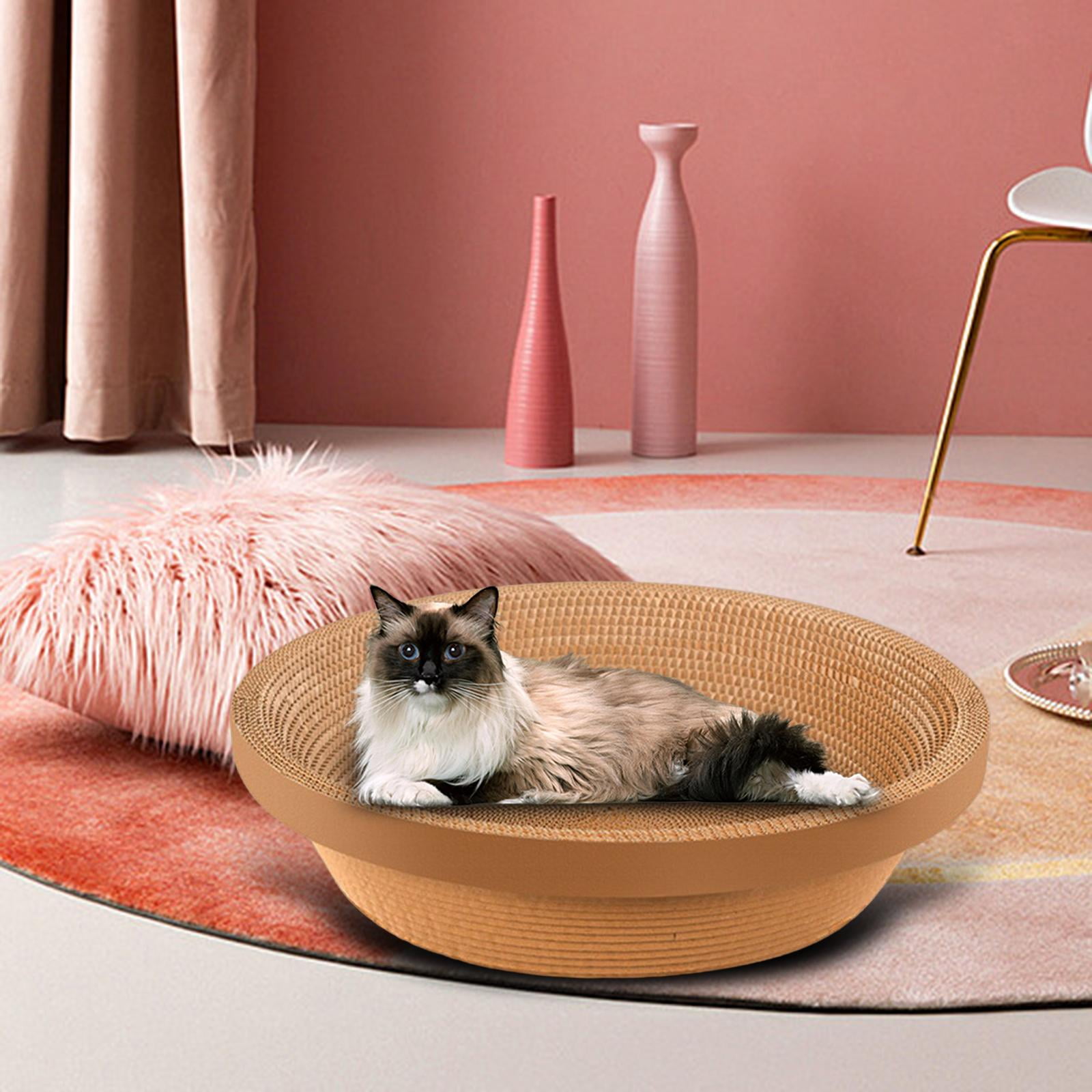 Bvdfgk Cat Scratcher Cardboard Furniture Protection Lounge Cat Beds Scratch Pad Durable large no stickers