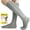 Grey, variant on Ailaka 15-20 mmHg Zipper Compression Socks Women Men,Black,1 Pair