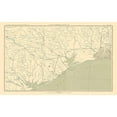 thumbnail image 3 of Bien 24x17 Black Modern Framed Museum Art Print Titled - Texas Louisiana Gulf Coast Region - Bien 1895, 3 of 5