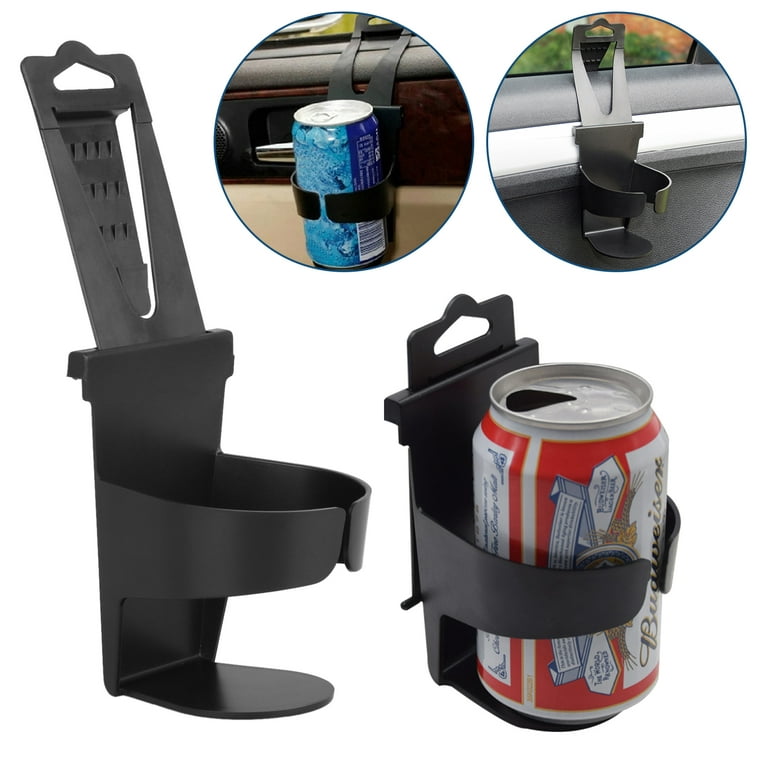 2X Universal Black Car Truck Door Cup Holder Mount Beverage Drink Bottle  Holder