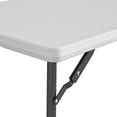 COSCO 4 ft. Centerfold Blow Mold Utility Table, Adjustable Height