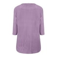 thumbnail image 4 of MESSUEN Pull Over Sweaters Womens Long Sleeve Undershirt for Women Going Out Tops for Women Oversized Sweaters Winter Sweaters for Women Winter Sweater Oversized Sweaters for Women Purple M, 4 of 5
