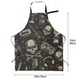 thumbnail image 6 of XMXT 1 Pcs Waterproof Kitchen Cooking Apron, Skeleton Rock Music Print Adjustable Aprons for Women Men with Pockets, 6 of 9