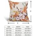 thumbnail image 4 of Autumn Orange Fall Leaves Pillow Covers 16X16 Inch Floral Leaf Thanksgiving Decorative Couch Pillow Cases Pink Flowers Throw Pillows Set of 2 Farmhouse Home Decor for Room Porch Patio Couch Outdoor, 4 of 6