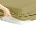 thumbnail image 5 of The Great American Store- 600 Thread Count 100% Egyptian Cotton Pack of 4 Fitted Sheet / Bottom Sheet 28 Inch Deep Pocket (Solid Taupe, Full) - ALL ROUND ELASTIC FOR PERFECT FIT, 5 of 6