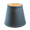 thumbnail image 3 of 5x8x7 Textured Slate Blue Hard Back Lampshade with Gold Lining-Edison Clip On, 3 of 5