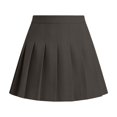 thumbnail image 6 of hengsof Girls Pleated School Uniform Skirt for 1-15 Years Solid Color Elastic Waist Casual Everyday Skirt Basic Versatile Pleated Skirt, 6 of 6