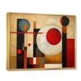 thumbnail image 2 of Designart Abstract Shapes Oversized framed wall art decor, Abstract Shapes framed wall Art, Earthy Exploration Brown Red Brown And Red Exploring Dimensions , Brown Modern Gold framed wall art, 2 of 5