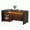 Black, variant on Hawsaiy 63" Dining Table for 4-6 People, Modern Kitchen & Dining Room Table with LED Lights, Faux Marble Tabletop, Fluted Wood Base with Storage Cabinet, Rectangular Dining Table, White