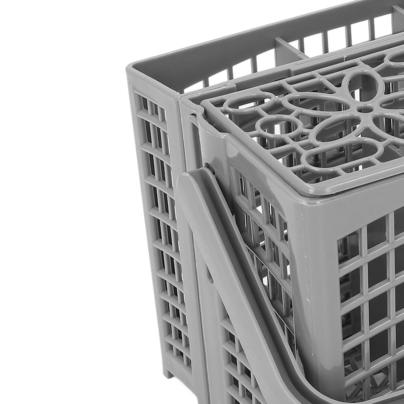 Rupoun Universal Dishwasher Cutlery Basket Replacement Gray Silverware and Utensil Caddy 9.1 x 5.1 in / 23 x 13 cm Multi-Compartment Basket Fit for Bosch Maytag GE Frigidaire